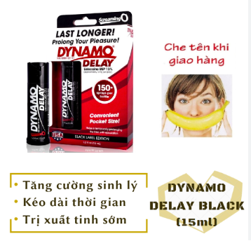 Bảng giá Chai xịt Dynamo Delay Black Label Edition chính hãng Mỹ thuốc kéo dài thời gian giá sỉ